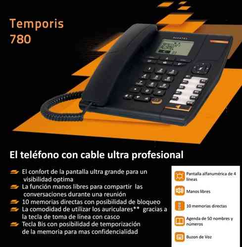 TEMPORIS780, TELEFONO DE SOBREMESA ALCATEL