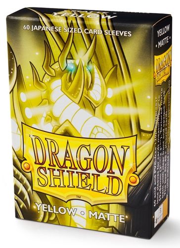 60 Fundas Dragon Shield YGO Matte Yellow