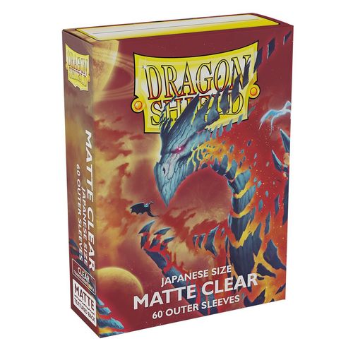DS13352 - 60 OUTER SLEEVES Dragon Shield - Matte Clear