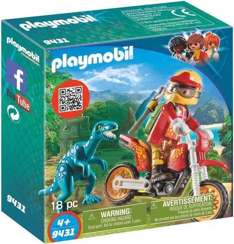 Playmobil 9431 - Moto con Velociraptor