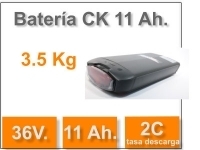 CicloTEK Set Batería CK 36 v. 11 Ah.