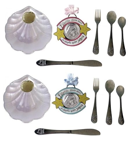 Shell, cutlery and Virgin with Child